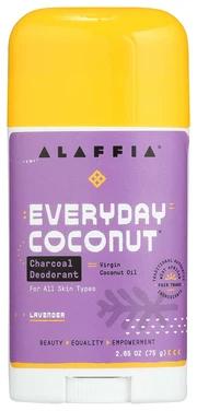 Alaffia Everyday Coconut Deodorant with Lavender - Natural & Organic Deodorant for Women & Men - Long-Lasting Odor Protection - Perfect for Daily Use at Home, Work & Gym