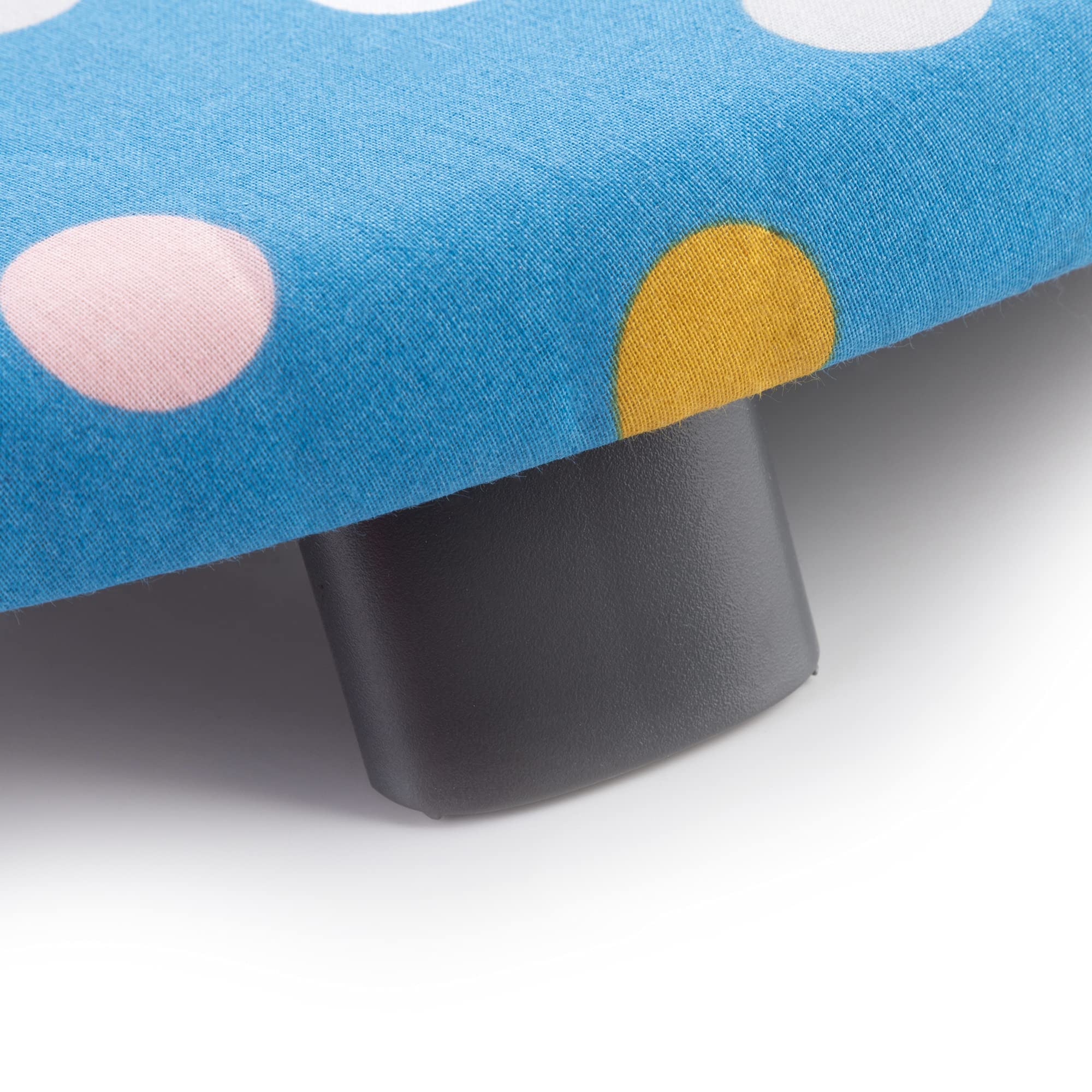 Space Saving Small Ironing Board with Folding Feet - Lightweight Compact Mini Ironing Table for Small Spaces - Minky Homecare Therma-Lite Table Top Ironing Board (Blue Spots, 27.5 x 13.3) - Perfect for Apartments, Dorms, Travel & Quick Ironing Tasks