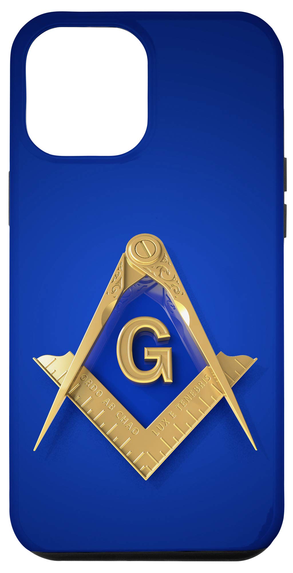iPhone 12 Pro Max Masonic Case - Freemason Square & Compass Design Protective Phone Cover | Perfect for Lodge Meetings, Masonic Events & Everyday Use