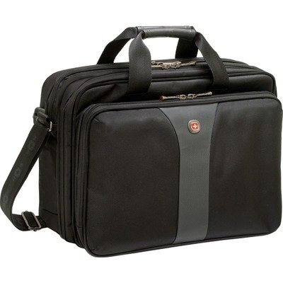 SwissGear LEGACY WA-7652-14F00 15.6 Inch Laptop Carrying Case - Durable Black Notebook Sleeve for MacBook, Dell, HP - Perfect for Travel, Office & School