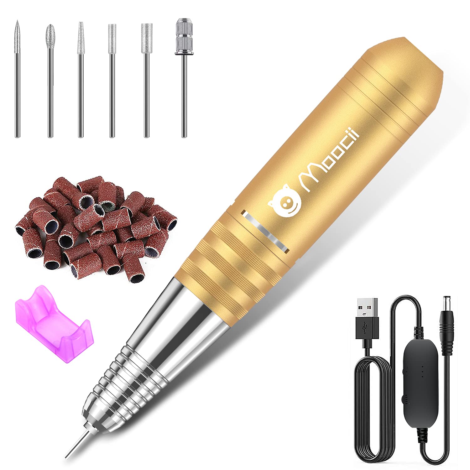 Professional Electric Nail Drill Kit 20000 RPM - Portable Manicure Pedicure Tool for Acrylic Nails, Gel Polish, Shaping & Buffing | Perfect for Home Salon & Nail Technicians