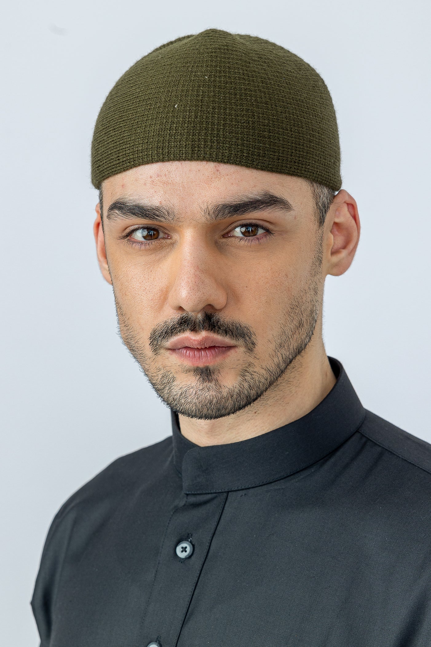 Turkish Army Green Military Style Head Cap - Tactical Beanie for Outdoor Hiking & Cold Weather Protection