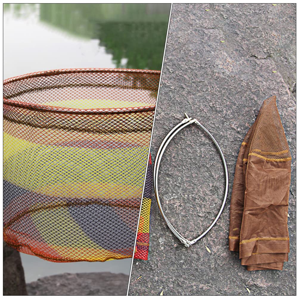 BESPORTBLE Portable Folding Brail Net - Professional Fishing Landing Net for Catch & Release | Lightweight Durable Fly Fishing, Kayak & Shore Fishing Gear | Perfect for Freshwater & Saltwater Anglers