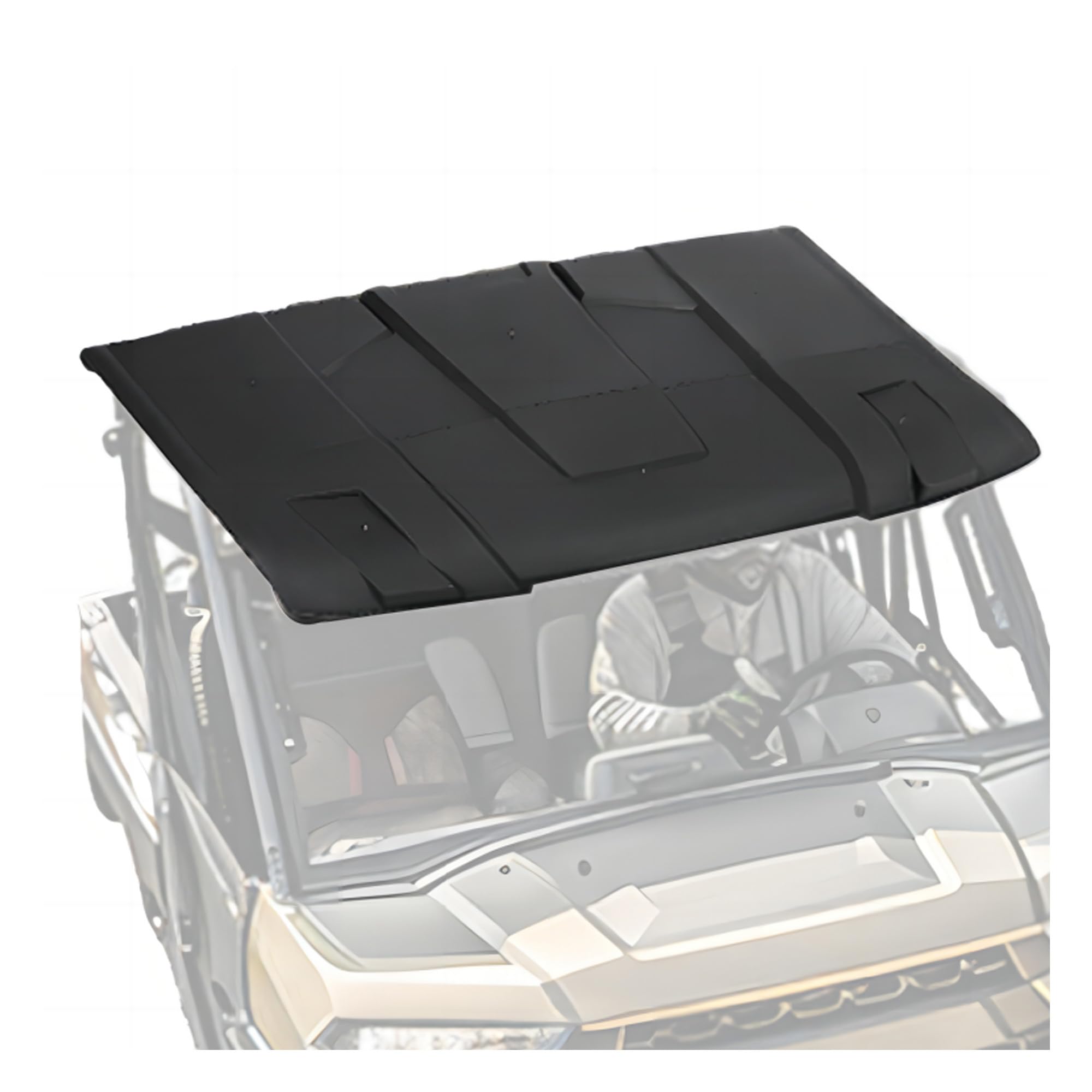 HECASA 2-Piece Hard Roof Top for 2013-2025 Polaris Ranger XP 1000/900/570 & Kinetic/Brutus | 3-Seat Sun Visor Replacement (Fits OEM 2882911) | Durable All-Weather Protection for Off-Road Adventures & Farm Work