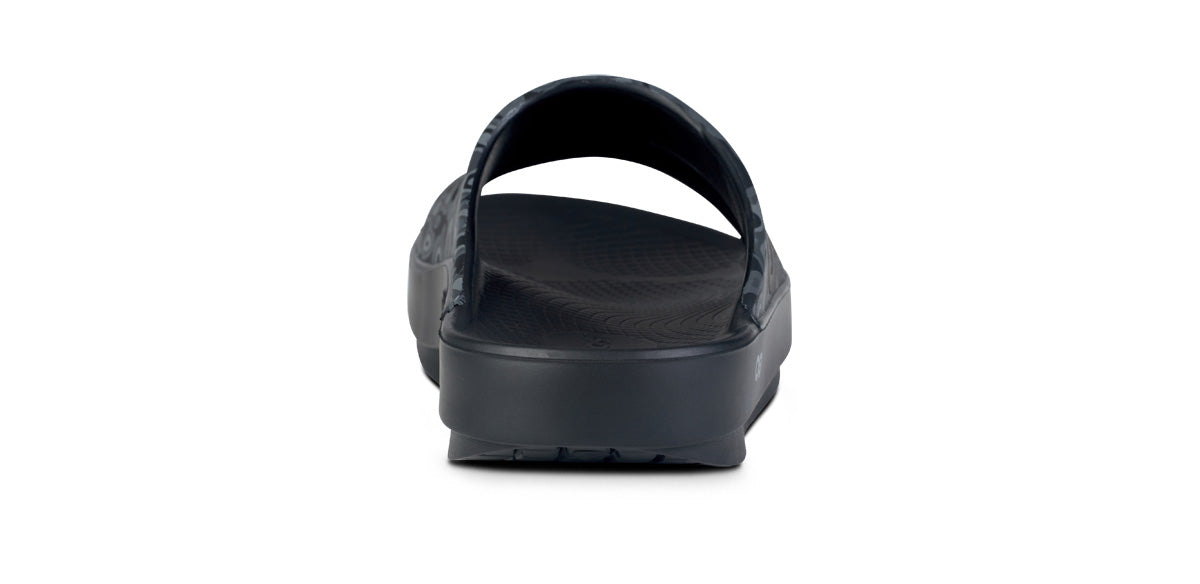 Men's OOahh Sport Slide Sandals - Black Water Camo Design | Lightweight & Comfortable for Beach, Pool, Gym & Casual Wear