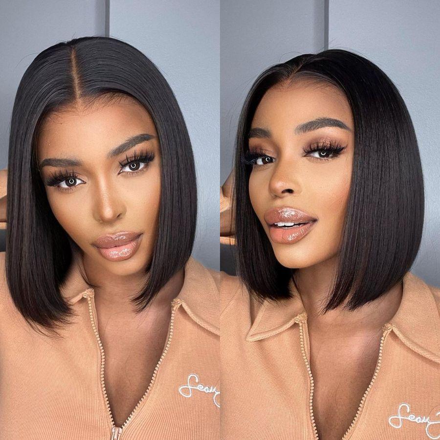 5x5 Straight HD Lace Closure Wig - Glueless Bob Wig for Easy Wear & Go | UK Shipping | Perfect for Daily Wear, Parties, and Special Occasions