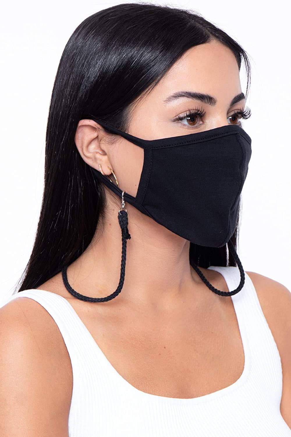 5 Pack Adjustable Face Mask Lanyards - Comfortable Neck Strap for Kids & Adults - Perfect for School, Work & Travel