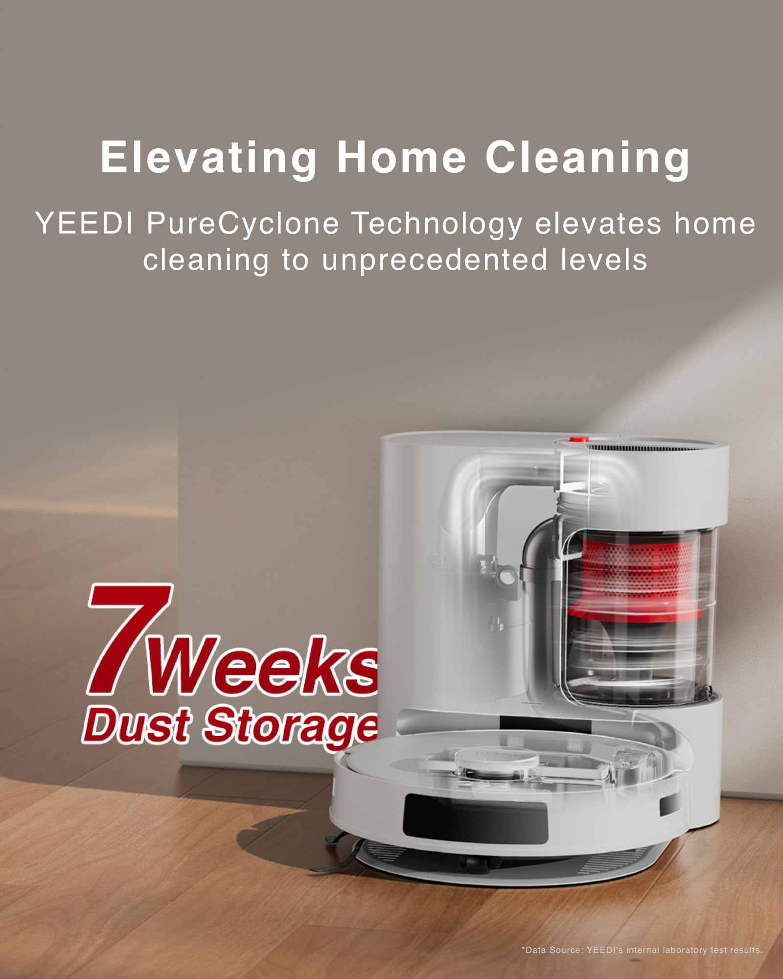Yeedi C12 Plus Robot Vacuum Cleaner with Washable Mopping Pads - Smart Floor Cleaning for Hardwood & Tile Floors | Ideal for Pet Hair, Dust & Daily Home Maintenance