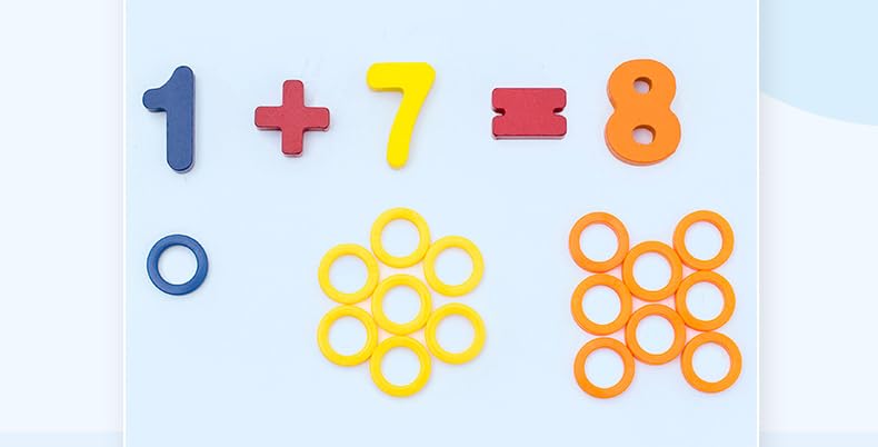 Montessori Wooden Number Puzzle for Toddlers - Shape Sorting & Counting Learning Toys | Preschool Math Games, Magnetic Fishing Activity | Educational Toys for Kids Ages 2-4 | Perfect for Classroom, Homeschool & Early Childhood Development