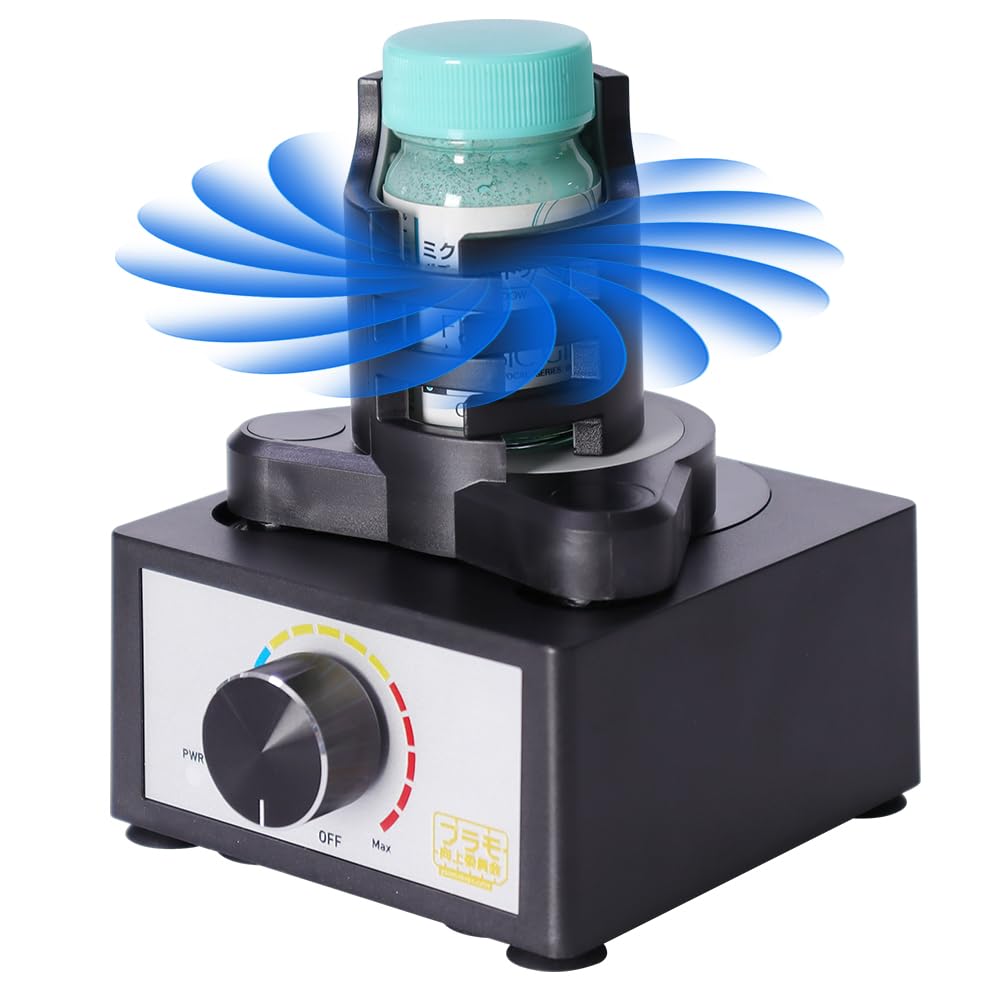 Mini Vortex Mixer for DIY & Gundam Models - Hands-Free Paint Shaker 300-2400 RPM (10-100ml Capacity) - 3-Speed Adjustable for Lab, Nail Polish, Eyelash Glue & Acrylic Paint Mixing - Perfect for Test Tubes, Model Kits & Craft Projects