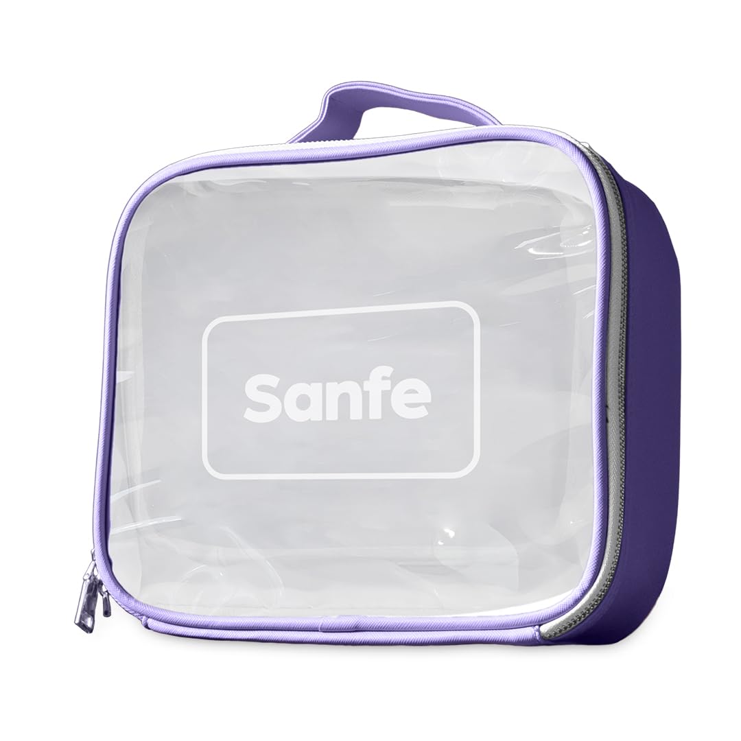 Sanfe Travel Pouch Kits - Waterproof Essential Organizer Bag for Women | Makeup, Toiletries & Jewelry Storage | Perfect for Travel, Gym & Daily Use (Purple)