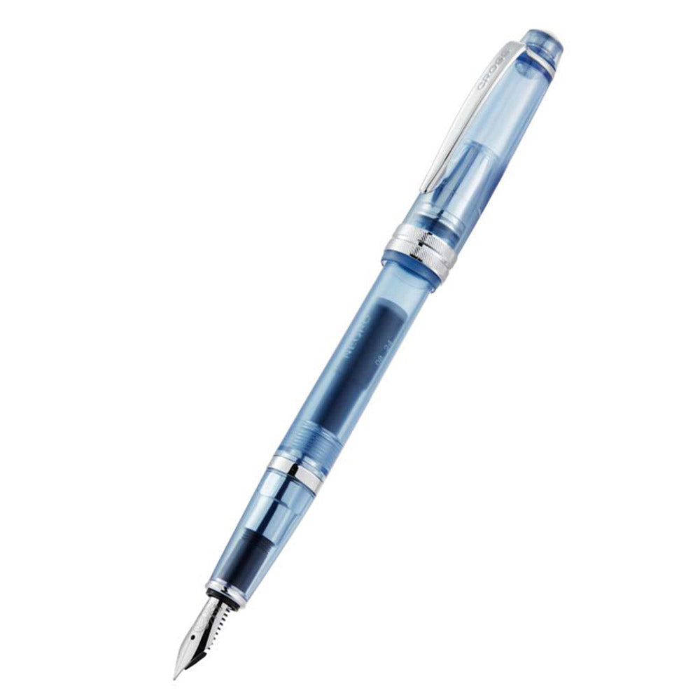 Cross Bailey Light Translucent Blue Fountain Pen - Extra Fine Nib - Premium Writing Instrument for Calligraphy, Journaling & Office Use
