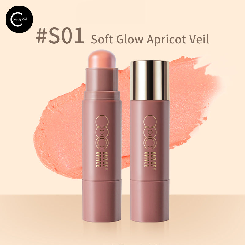 OUT OF OFFICE Dual Ended Contour Stick - Cream & Powder Highlighter & Bronzer for Face Contouring - Perfect for Everyday Makeup and Special Occasions