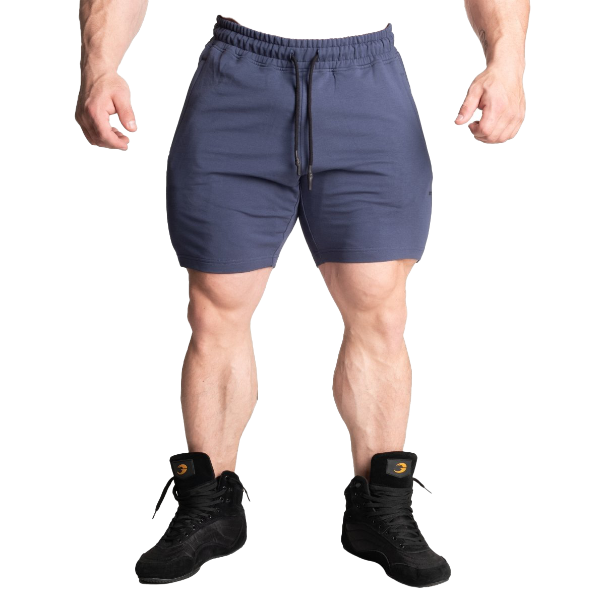 Better Bodies Tapered Sweatshorts for Men - Sky Blue Athletic Shorts with Pockets | Gym, Running, Lounge & Casual Wear