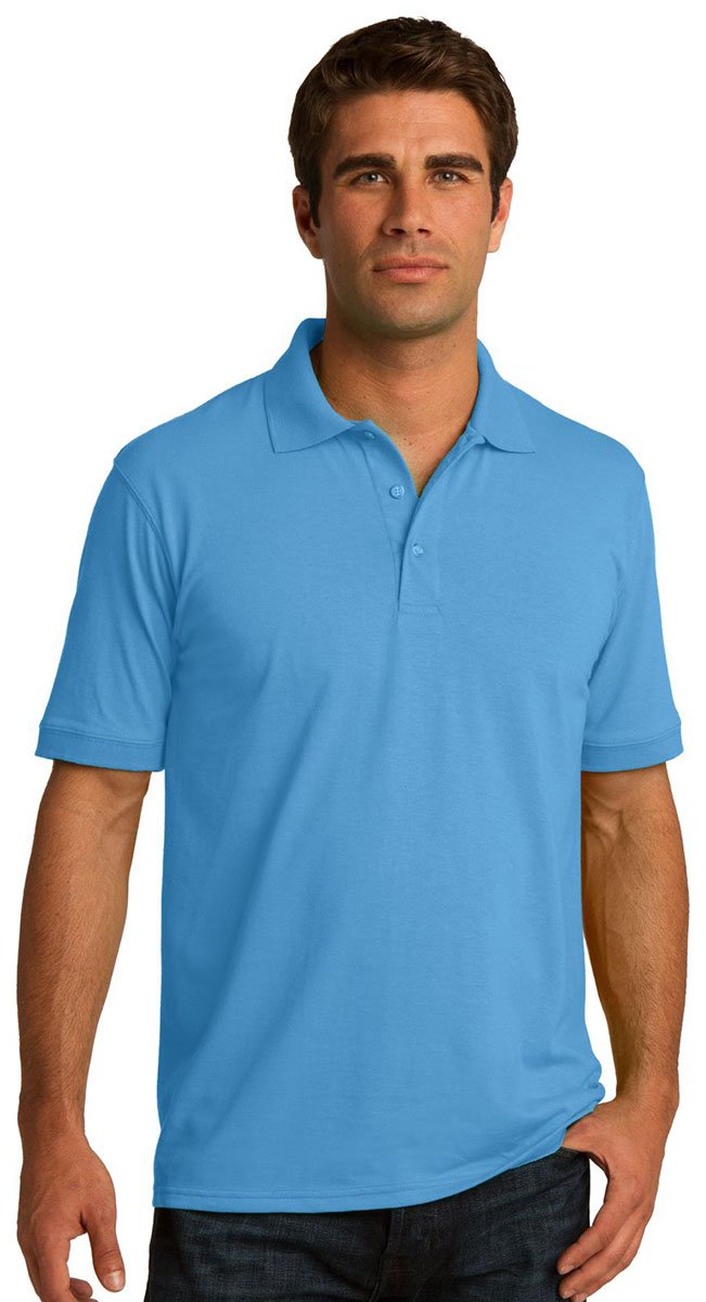 Port & Company Men's Big & Tall Knit Polo Jersey - Comfortable Stretch Cotton Shirt for Work & Casual Wear - Red - XX-Large Tall - Perfect for Office, Golf & Outdoor Activities