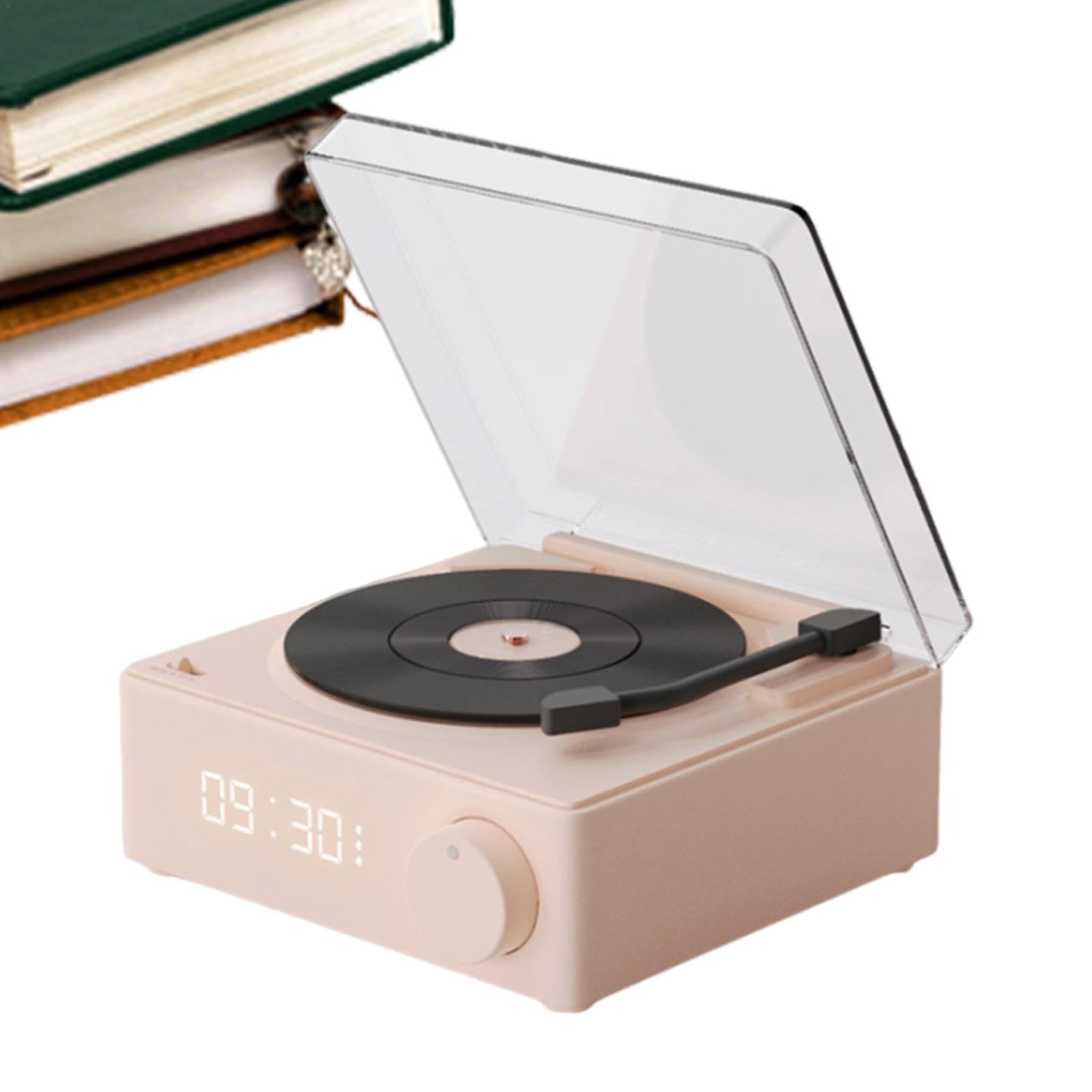 Wireless Record Player Speakers with Bluetooth, Portable Vertical Turntable for Beach, Parties, Yard, Bedroom, Home & Outdoor Use