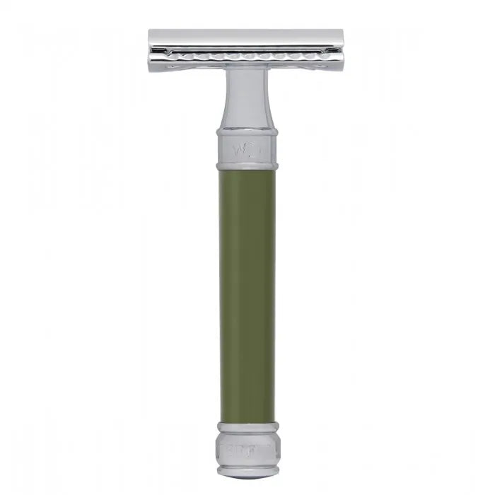 Edwin Jagger DE88 Green Double Edge Safety Razor - Closed Comb Design for Smooth Shaving | Perfect for Wet Shaving & Grooming Routine