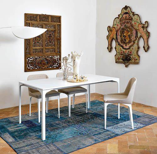 Midj Armando Modern Dining Table - Solid Wood Kitchen Table for 6 - Perfect for Family Dinners & Entertaining Guests