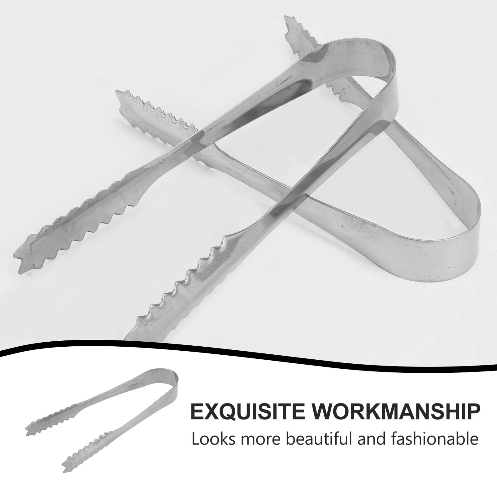 5Pcs 430 Stainless Steel Kitchen Tongs for Cooking & Serving