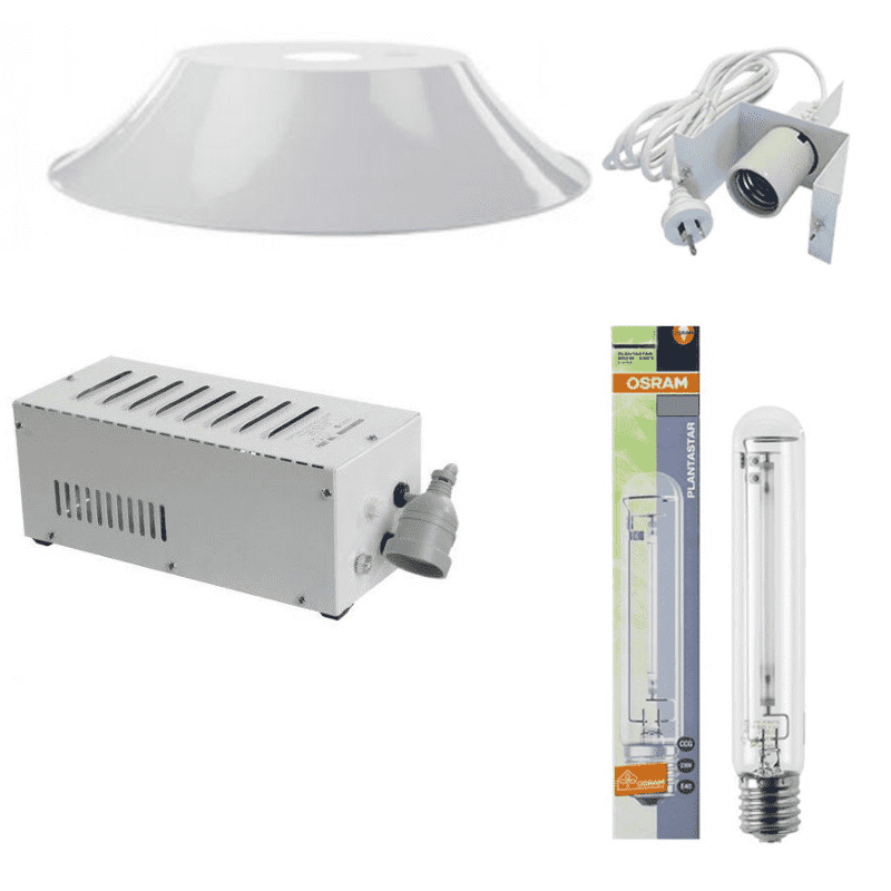 1000W HPS Grow Light Kit with Osram Bulb & 900mm Deep Reflector - High Yield Hydroponic Indoor Plant Growing for Vegetables, Flowers, and Cannabis