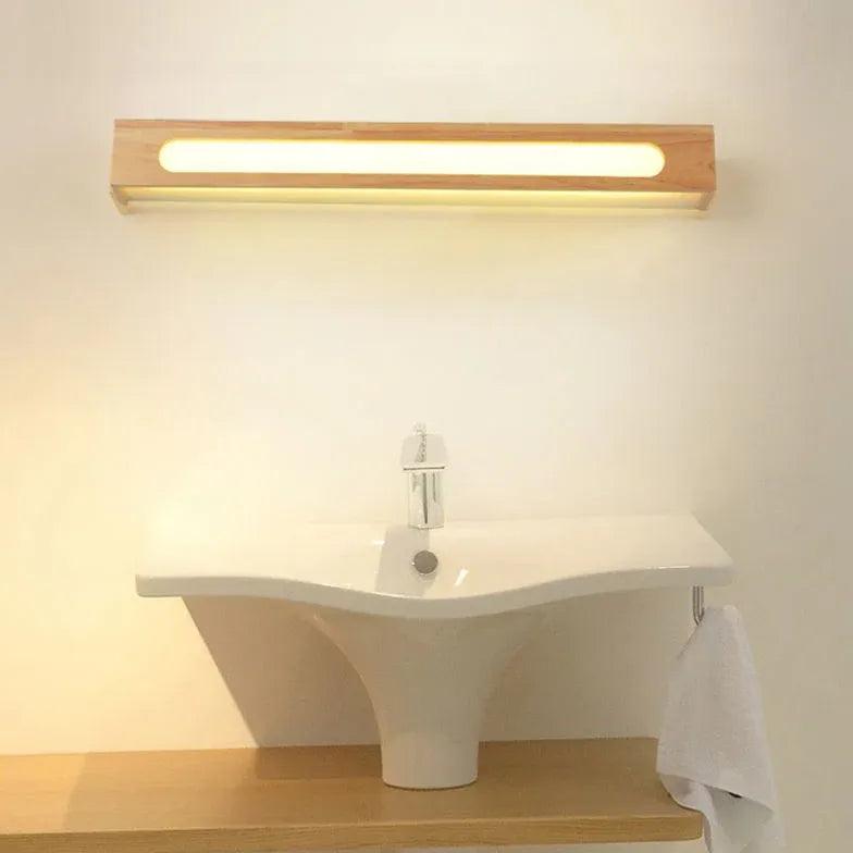 Modern Geometric Brown Wooden LED Wall Lights - Energy-Efficient Home Decor for Living Room, Bedroom & Office - Warm Ambient Lighting for Cozy Spaces