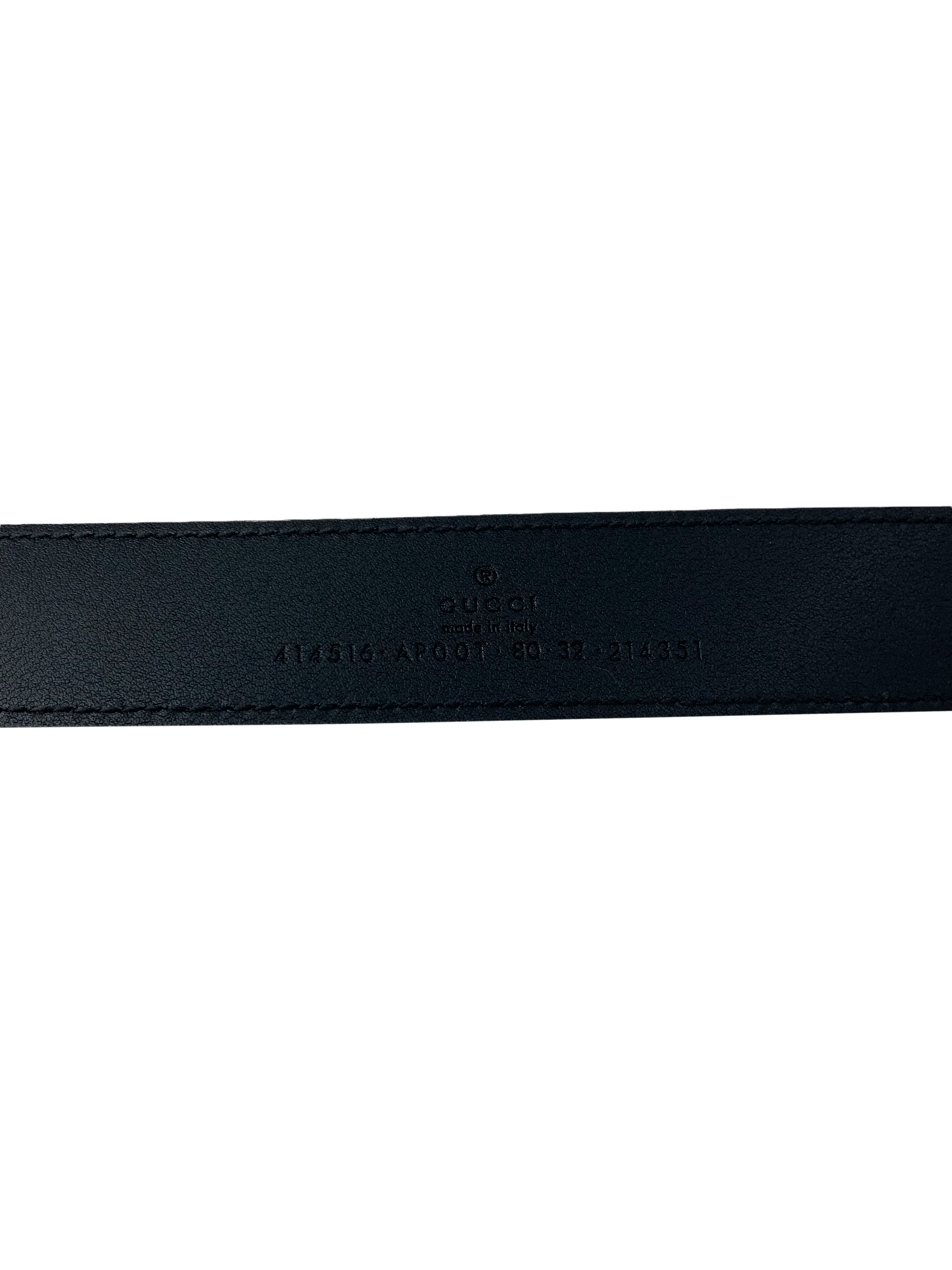 Authentic GUCCI GG Marmont Leather Belt - Size 80 (32
