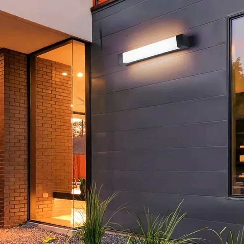 Waterproof Outdoor LED Wall Lights - Black, Durable & Energy Efficient for Patio, Garden, and Garage Lighting