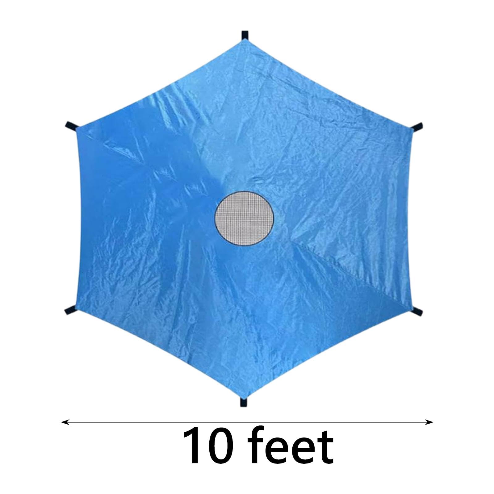 Kowaku Trampoline Shade Cover - UV Protection & Waterproof Sun Canopy for 6-Pole Trampolines | Perfect for Backyard Playgrounds & Summer Outdoor Activities