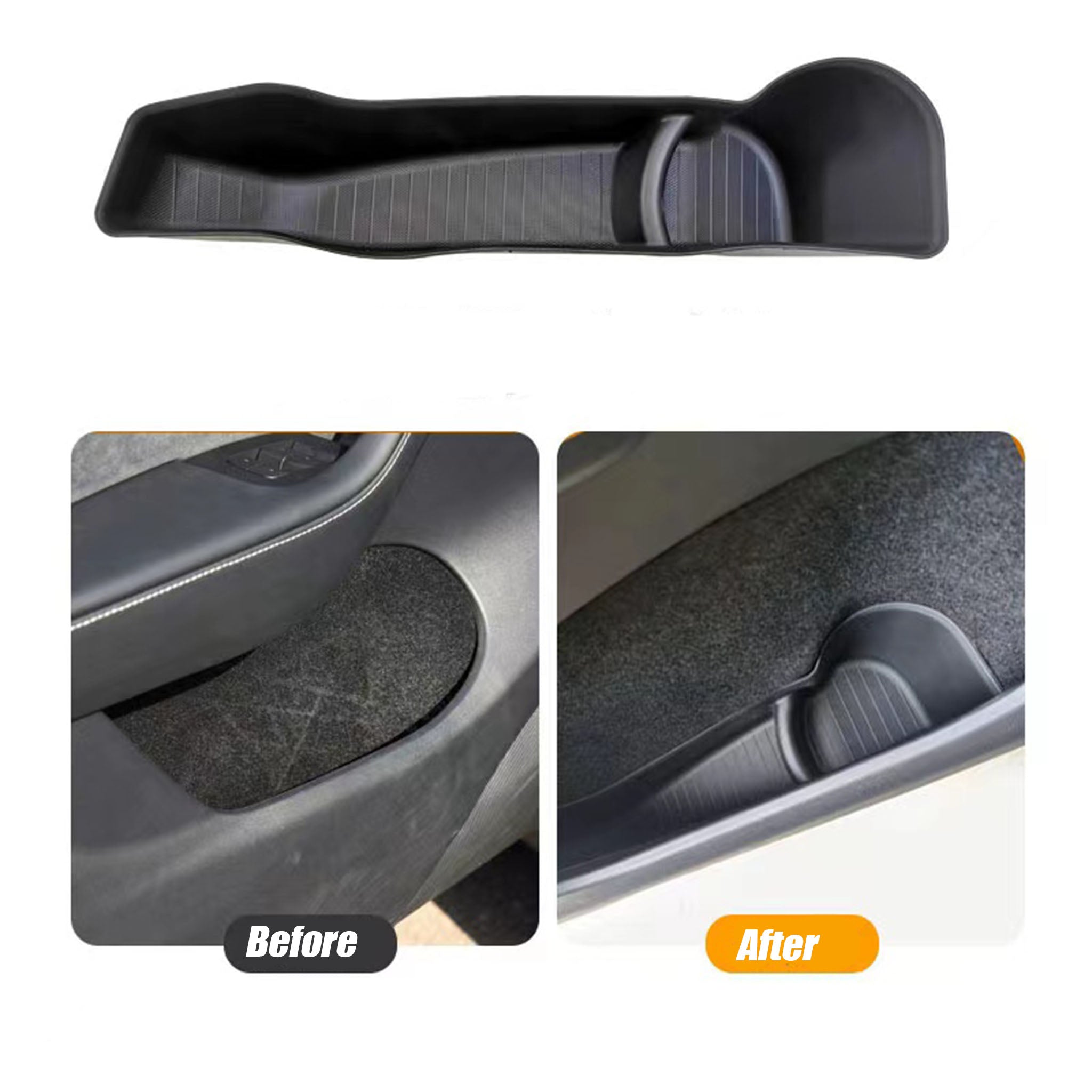 Tesla Model Y Side Door Storage Tray 2020-2024 | Car Organizer Accessories for Phone, Keys & Small Items | Perfect for Road Trips & Daily Commute