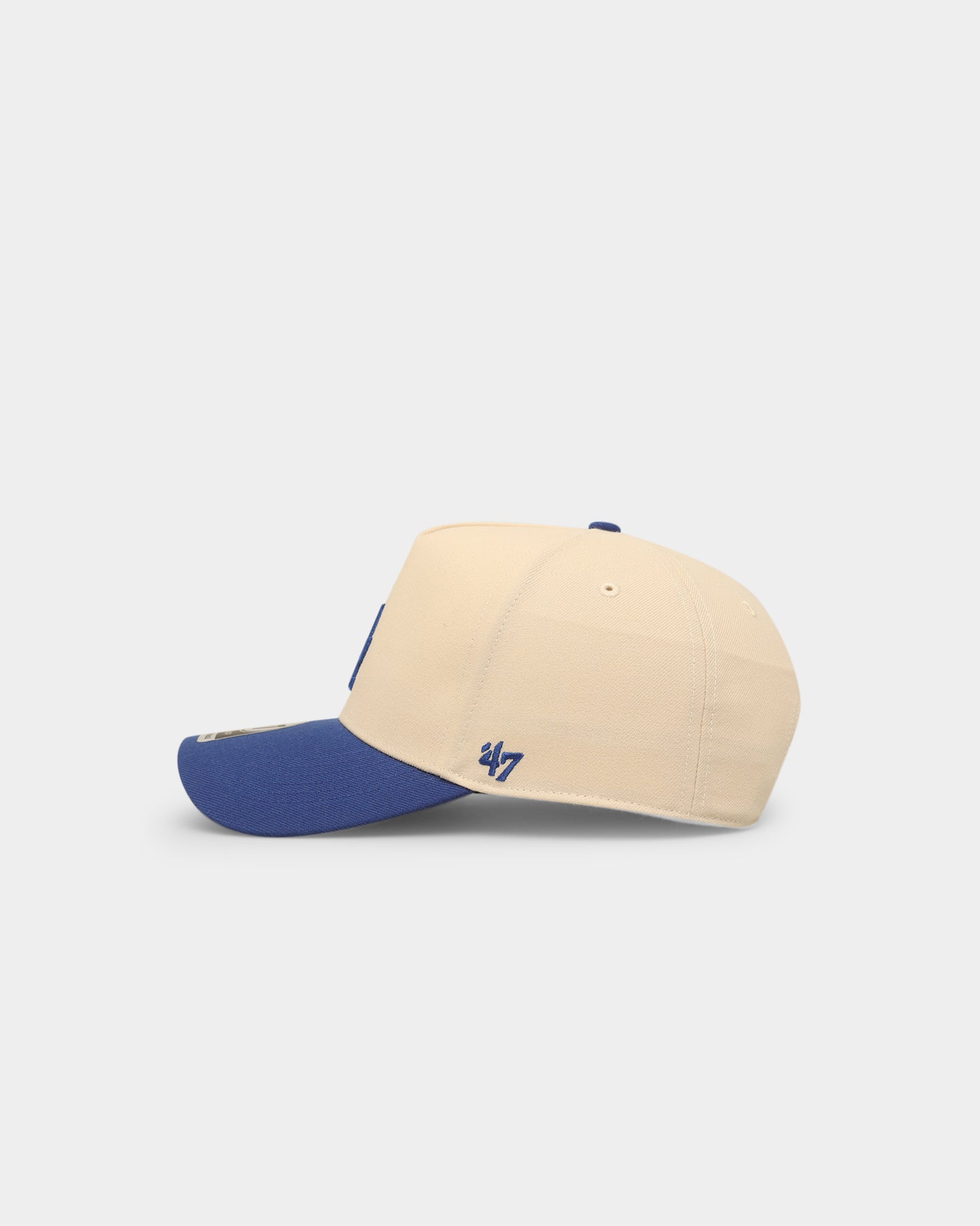 47 Brand Los Angeles Dodgers 'Off White/Team Logo' MVP DT Snapback Hat - Adjustable Baseball Cap for Men & Women - Perfect for Game Day, Sports Events & Casual Wear