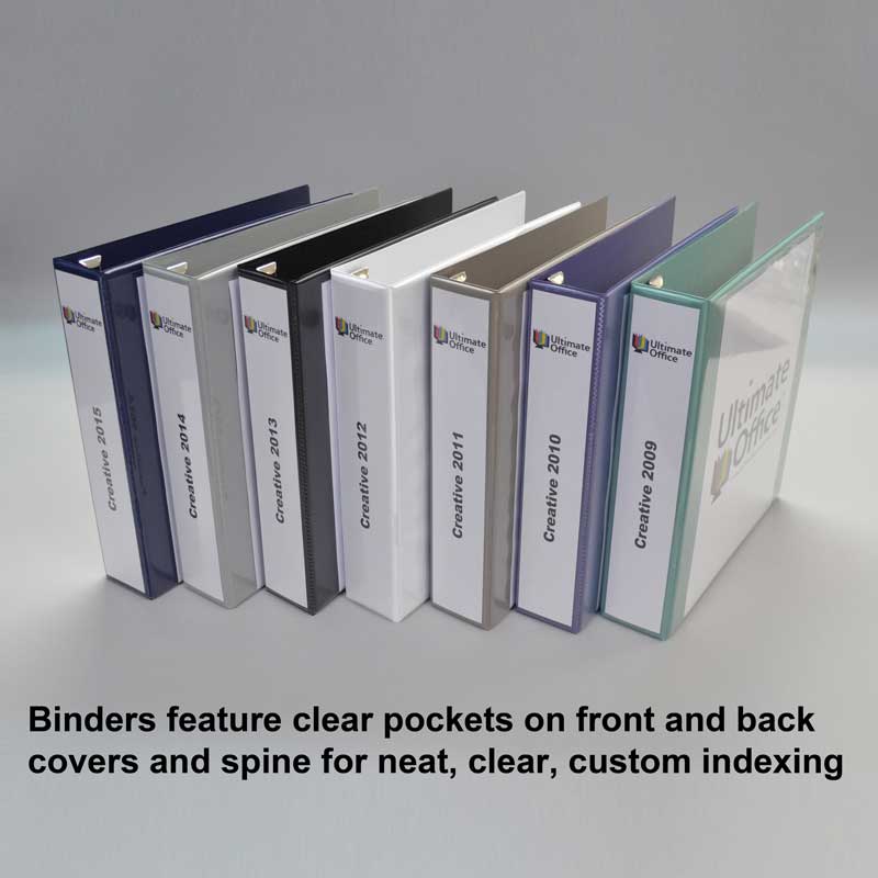 Heavy Duty 3-Ring Binder with One Touch EZD Rings - Durable Presentation Binder for Office, School & Business Documents - Perfect for Reports, Presentations & Organizing Files
