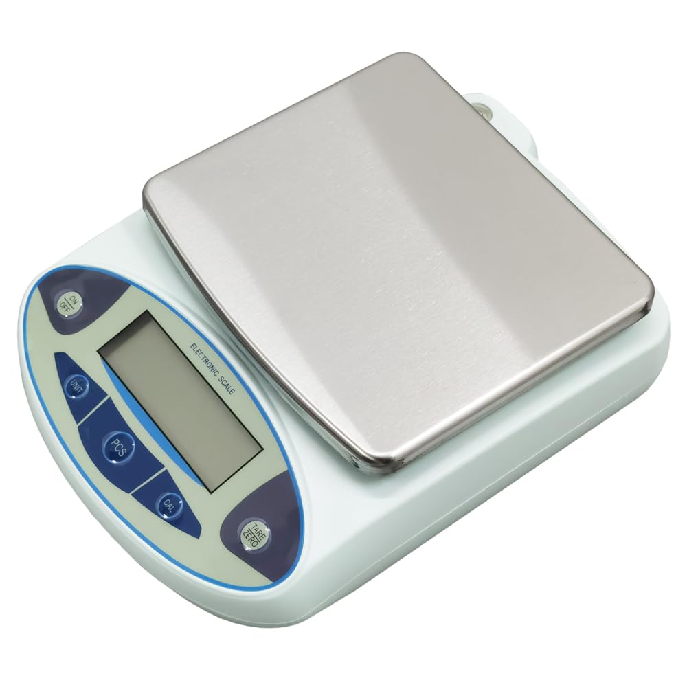 5kg/0.01g High Precision Digital Analytical Electronic Balance - Lab Scale & Kitchen Scale for Scientific Research, Cooking, Jewelry Weighing & Precise Measurements