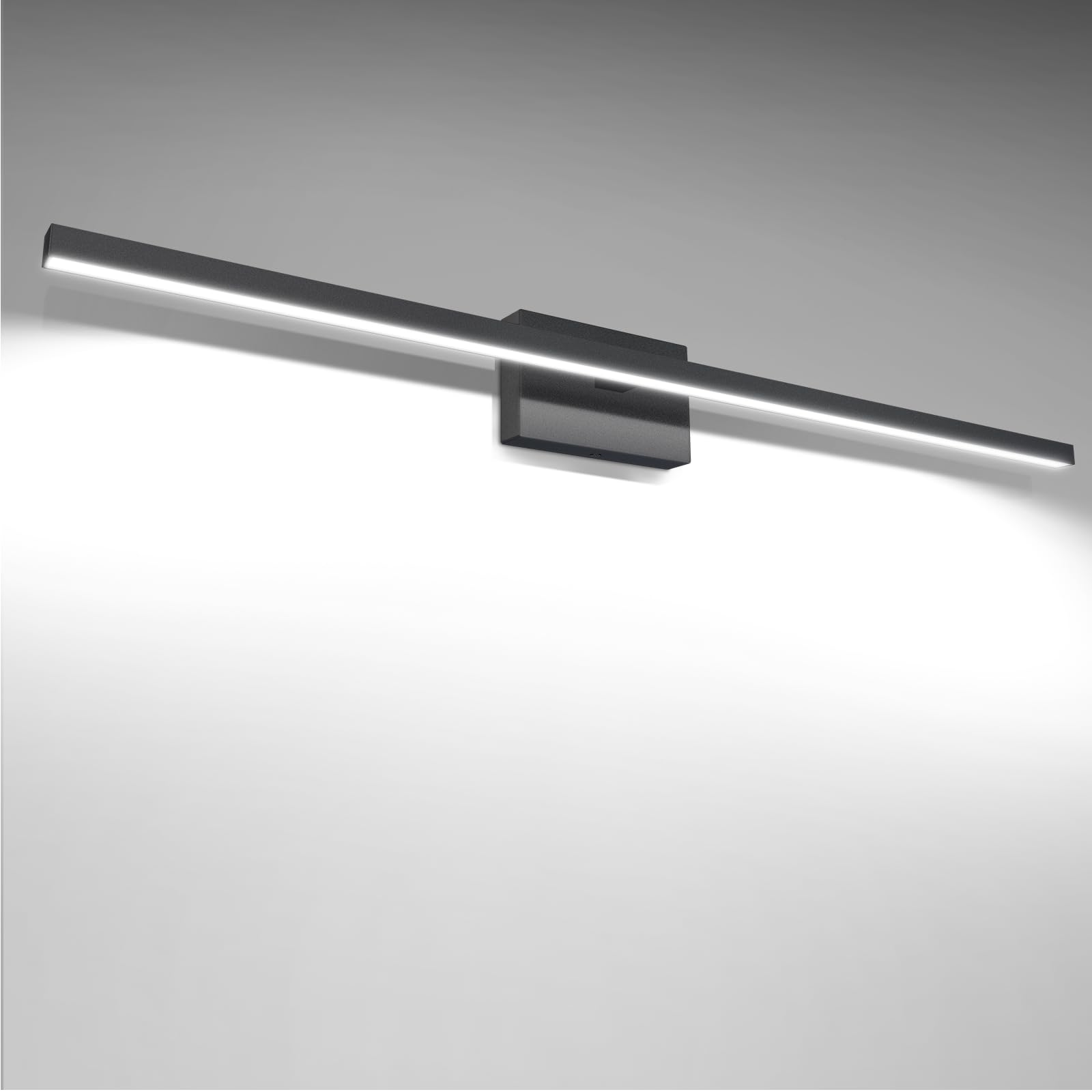 VOLISUN 39.4 Inch Modern LED Bathroom Vanity Light - 24W Dimmable 5CCT Black Bar Light Fixture for Mirror, Cabinets & Bedroom - ETL Certified | Perfect for Bathroom Makeovers, Vanity Lighting & Bedroom Decor