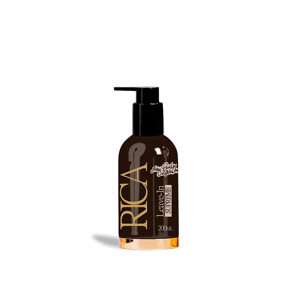 Ana Paula Carvalho Rica Supreme Finisher Leave-In Conditioner 200ml (6.7 fl oz) - Hydrating Hair Treatment for Dry, Damaged & Curly Hair - Perfect for Daily Styling & Frizz Control