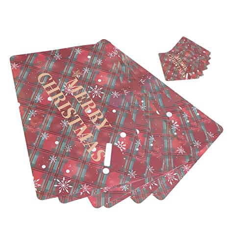 12-Piece Non-Slip Washable PVC Placemats Set - Heat Resistant Christmas Table Mats for Holiday Dining, Party Decor & Daily Use