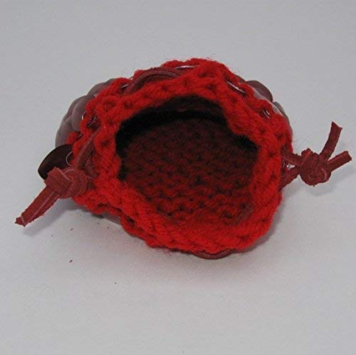 Knitted Scale Armor Dice Bag - Flame Red for Dungeons & Dragons RPG Gaming Accessories | Perfect for Tabletop Games, D&D Sessions, and Fantasy Cosplay