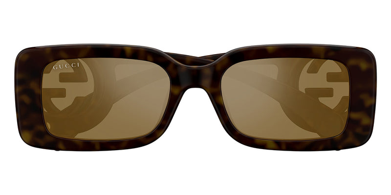 Gucci GG1325S Slim Havana Brown Sunglasses for Women - UV Protection & Lightweight Design - Perfect for Beach, Driving & Outdoor Activities
