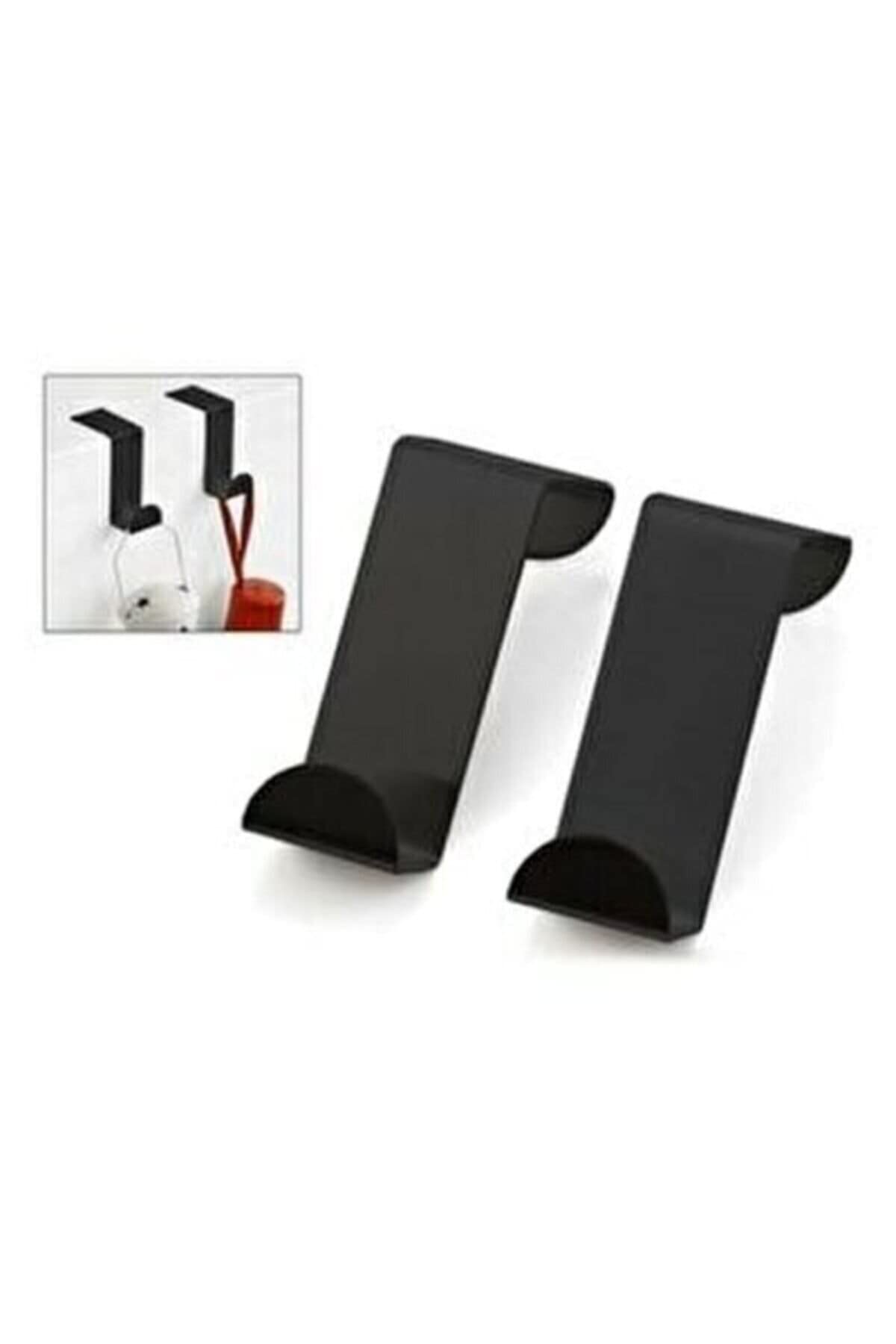 Stainless Steel Reversible Door Hooks - 4 Pack for Kitchen, Office & Bathroom
