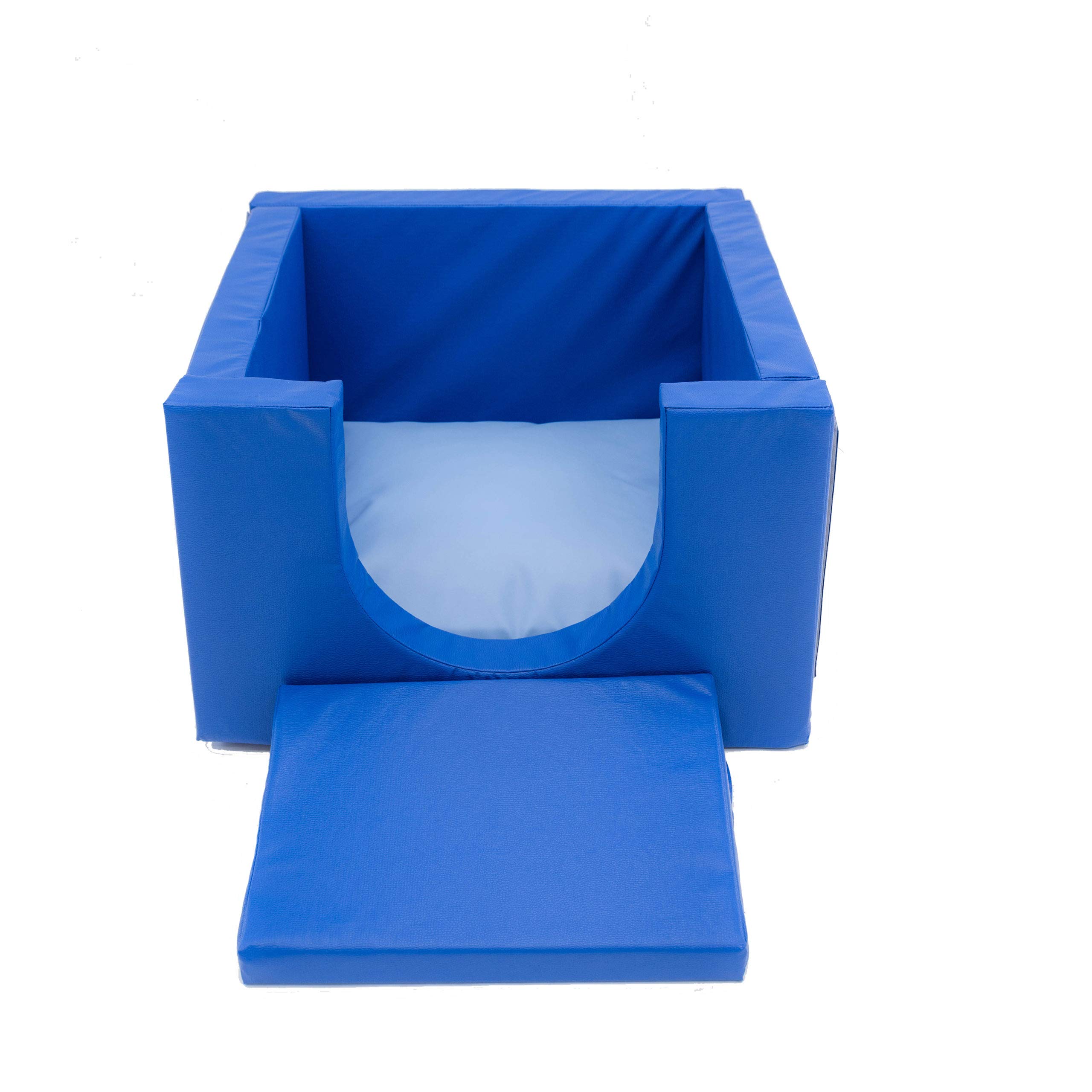 Children's Soft Play Seat - Toddler Relaxing Retreat for Daycare & Indoor Playground - Blue Comfortable Play Equipment | Perfect for Preschools, Daycare Centers & Home Play Areas