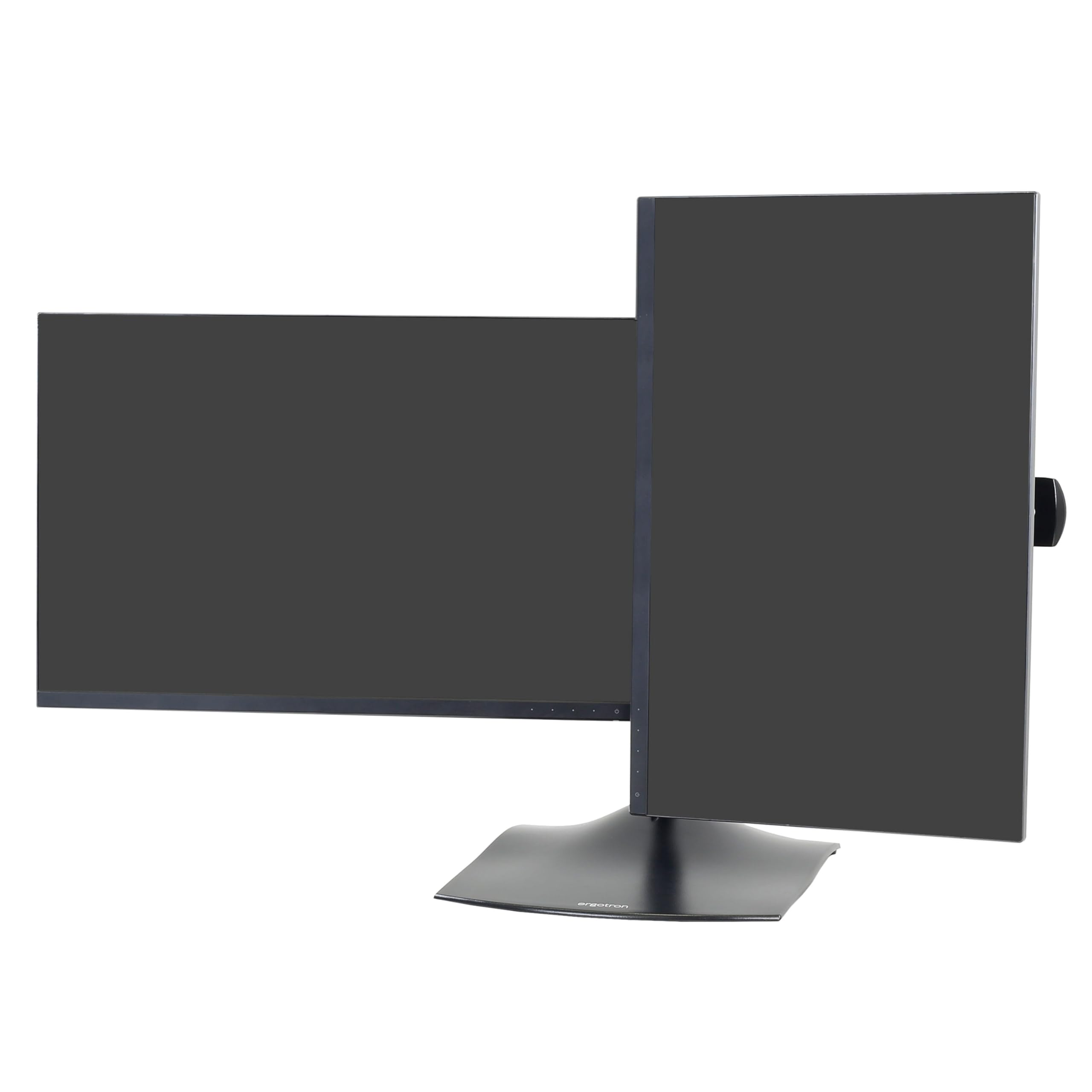 Ergotron DS100 Dual Monitor Stand - Adjustable VESA Mount for 2 Screens up to 24 Inches (0-31 lbs Each) - Horizontal Desk Mount for Home Office & Gaming Setup
