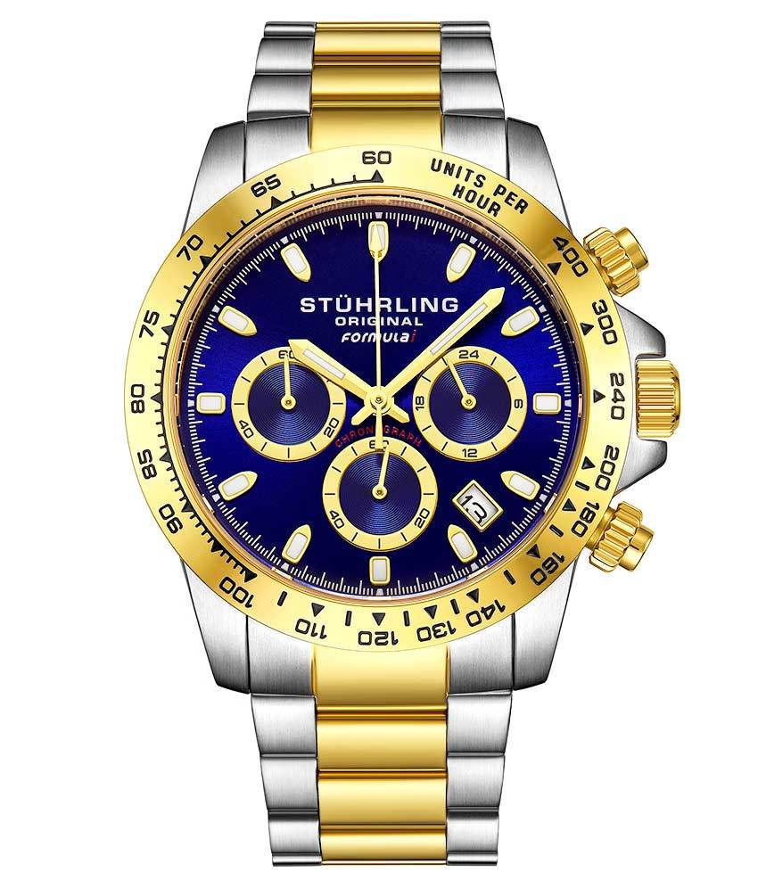 Formula 1 Quartz 42mm Chronograph Watch - Stylish Men's Sports Chrono Wristwatch for Racing, Casual Wear & Business Occasions