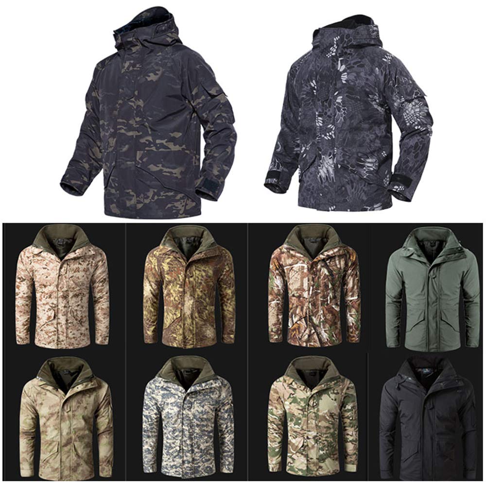Tactical Combat Coat Camouflage Jacket - Military G8 Winter Outdoor Jacket for Hunting, Hiking & Survival Gear | Waterproof & Windproof Cold Weather Apparel