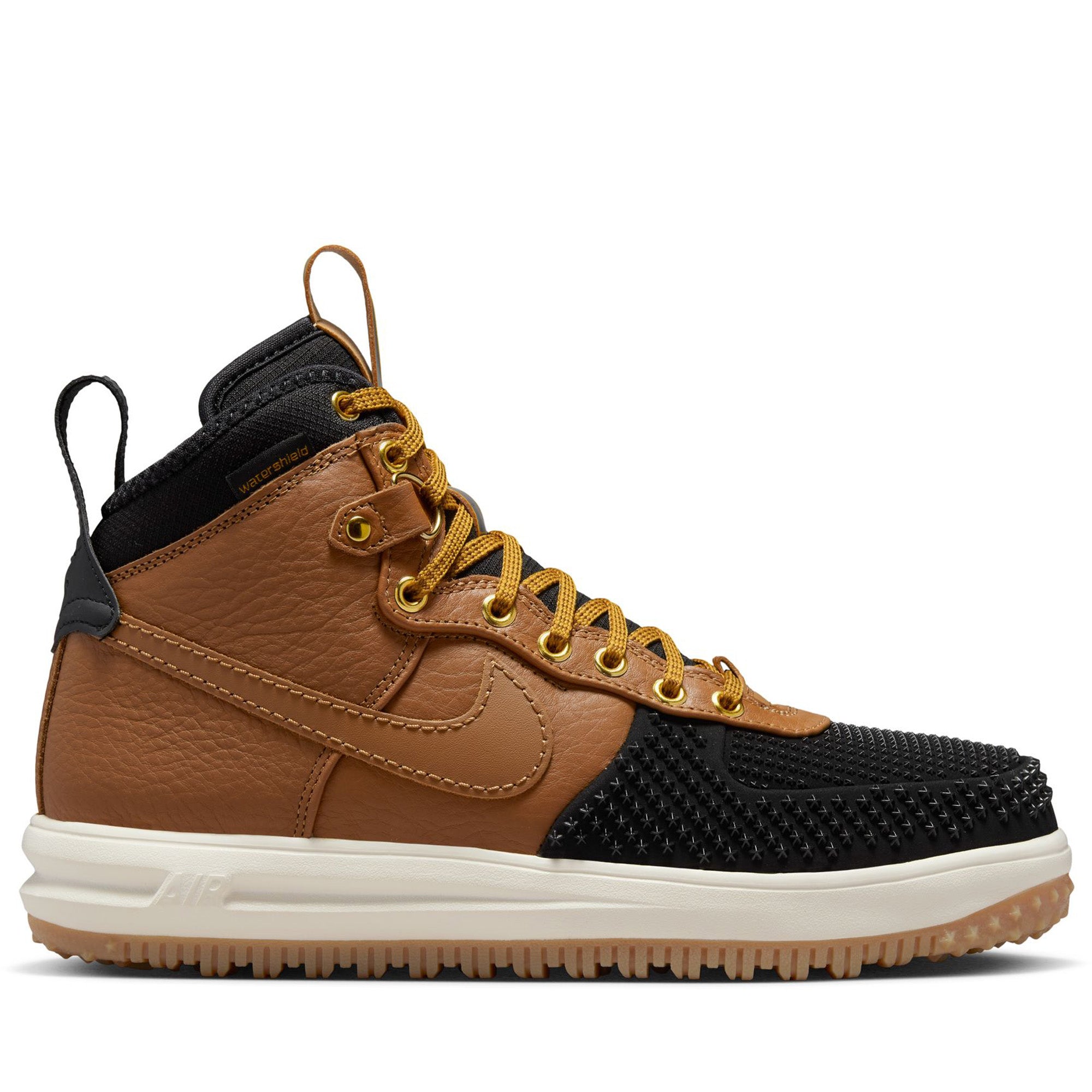 Nike Lunar Force 1 'Duckboot' Waterproof Hiking Shoes - Ale Brown/Black - Men's Outdoor Winter Boots for Snow & Rainy Weather