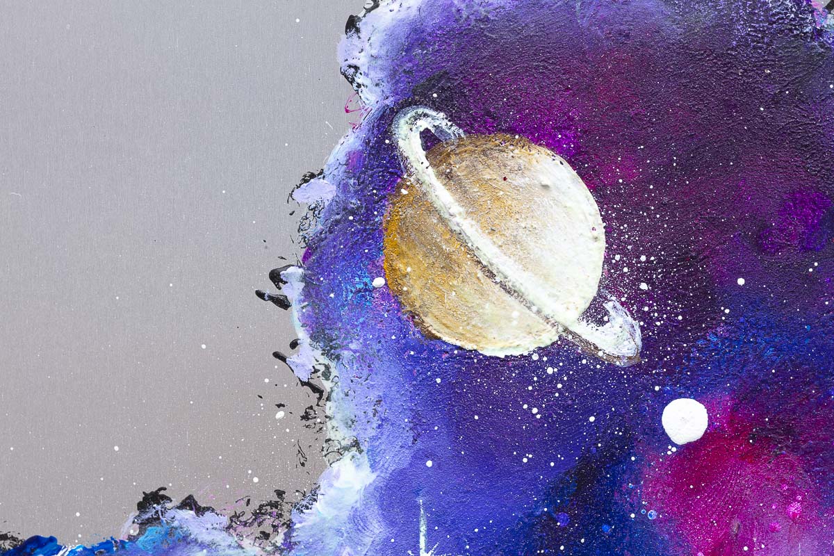 Original 'A Galaxy of Our Own' Artwork - Unique Space-Themed Wall Decor for Home & Office | Perfect Gift for Sci-Fi Lovers & Astronomy Enthusiasts