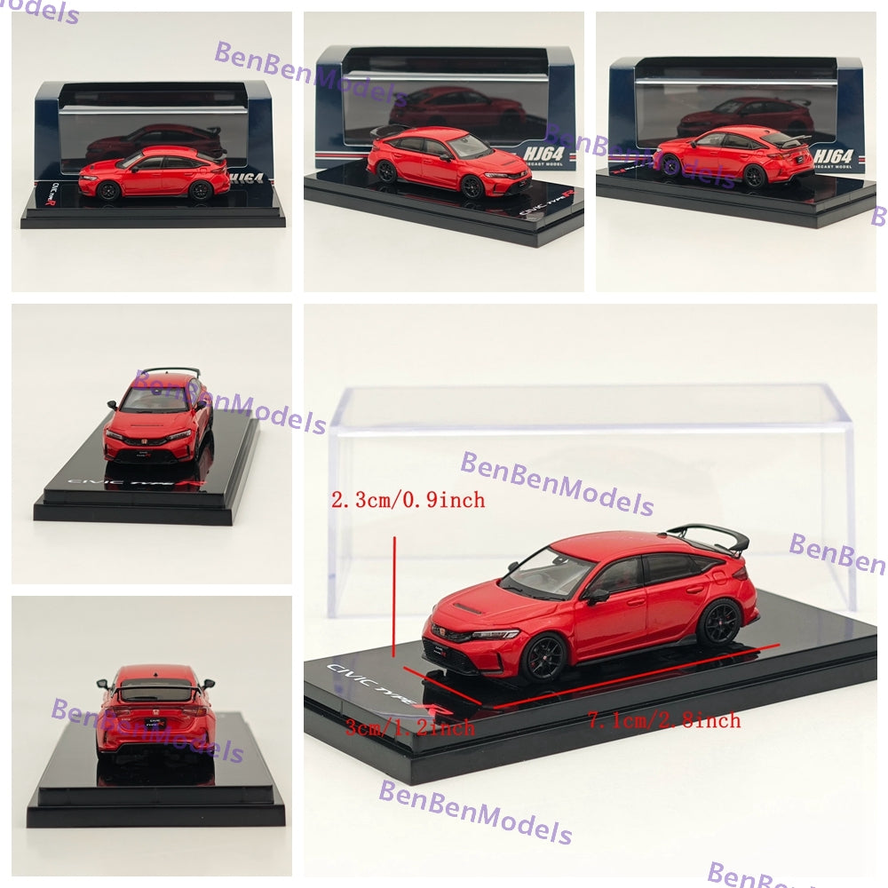 1/64 Scale Honda Civic Type R (FL5) Diecast Model Car - Limited Edition Collectible - Perfect for Display, Gifts, and Car Enthusiast Collections