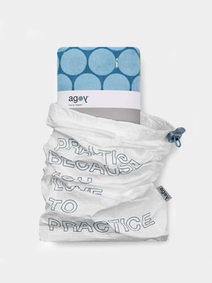 Non-Slip Agoy Gecko Touch Yoga Towel - Ultra Absorbent & Eco-Friendly for Hot Yoga, Pilates & Workouts - Perfect for Grip & Sweat Control in Studios or Home Gym