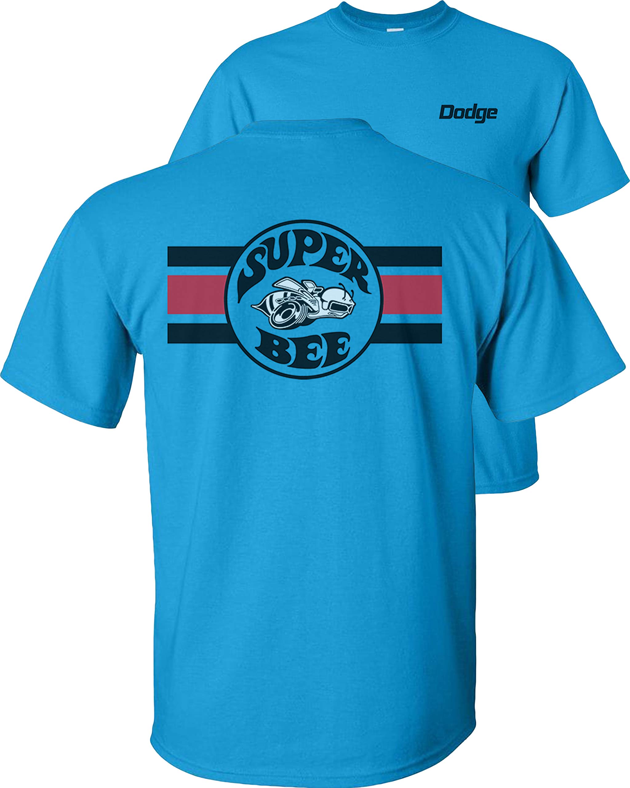 Vintage Dodge Super Bee Stripe T-Shirt - Classic Chrysler Plymouth Charger Muscle Car Design - Perfect for Car Enthusiasts & Retro Fashion Lovers - Great for Car Shows, Casual Wear & Gift Giving