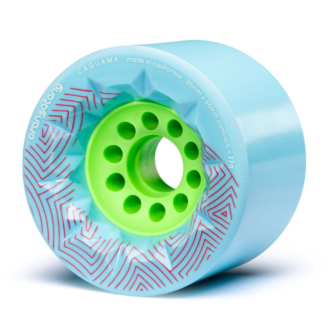 Orangatang Caguama 85mm Longboard Wheels 4 Pack - High Performance for Cruising, Downhill & Freeride - Perfect for Smooth Pavement & Carving