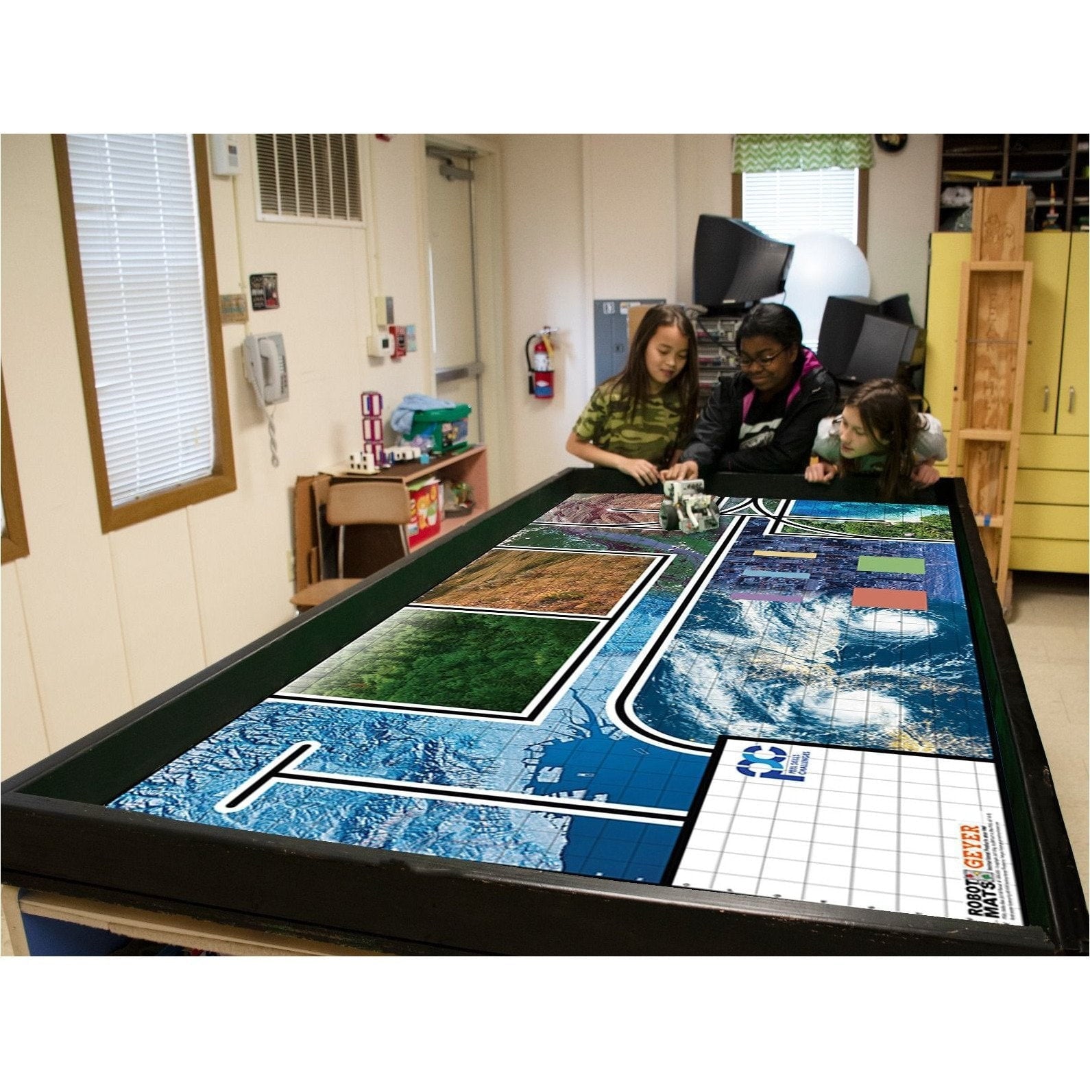 Geyer Robotics Challenge Mat for FLL Competition - Water-Resistant FLL Size Game Mat for FIRST LEGO League Events - Perfect for Practice, Tournaments & Team Training