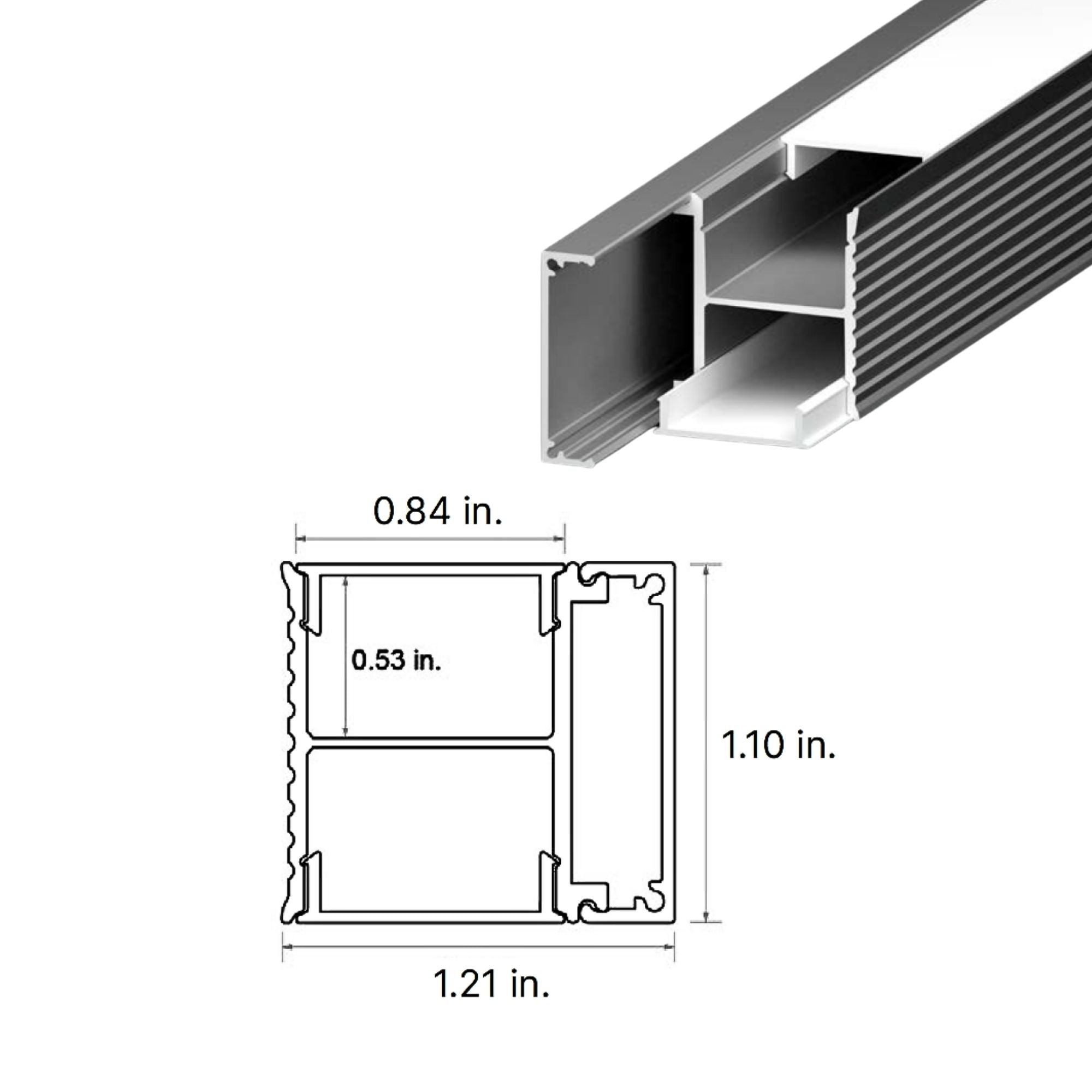48 Pack Aluminum Channel Sconce Lighting - Durable Metal Track for Modern Home, Office, and Commercial Spaces